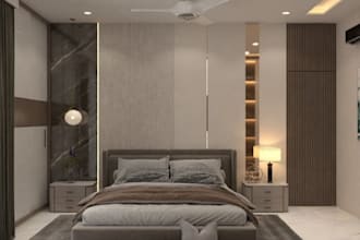 do modern 3d bedroom interior design with realistic 3d rendering