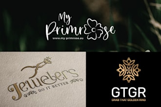 create glamour logo for watch, perfume, cosmetic, fashion, clothing and jewelry