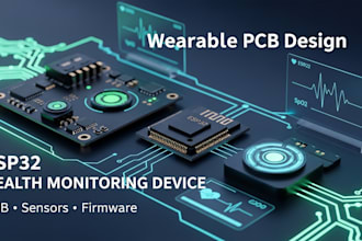 design esp32 wearable health monitoring pcb, sensors and firmware iot ble