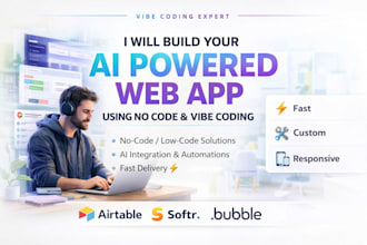 build your ai powered web app using no code and vibe coding