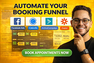 setup facebook ads to calendly appointment funnel with activecampaign and zapier