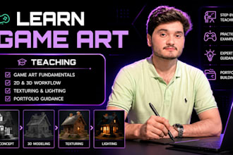 be your game art tutor and help you design