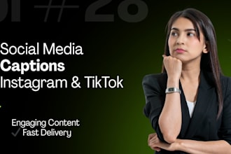 write engaging instagram and tiktok captions