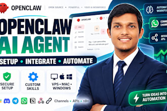 setup openclaw ai agent with integrations