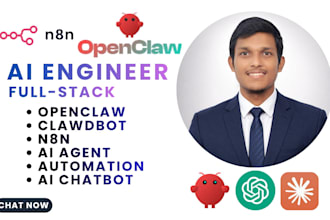 build ai agents with openclaw, clawdbot, n8n automation,ai chatbot
