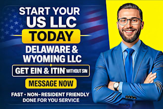 us llc registration llc delaware llc wyoming llc, ein number and itin number