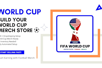 design a FIFA world cup pod merch store print on demand dropshipping website