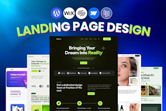 one page website design one pager sales pages squeeze page landing page design