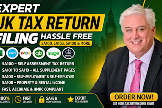 expert UK tax return filing, hassle free sa100, sa103, sa108 and more