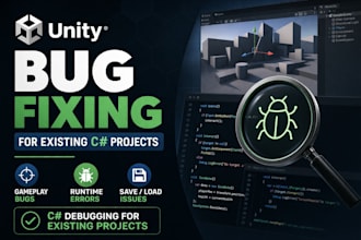fix bugs in your unity c sharp game project