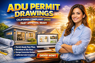 do adu permit drawings california autocad floor plan 3d design