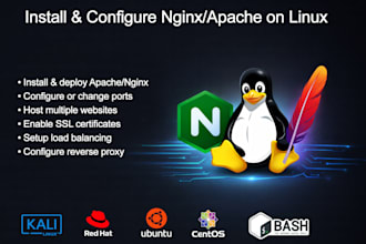 install and configure apache nginx on linux