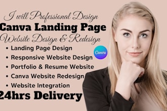 canva website design canva landing page website design canva redesign