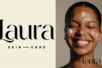 do custom skincare wordmark tailored to your vision