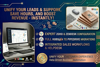 unify your business with zoho CRM zendesk hubspot automation