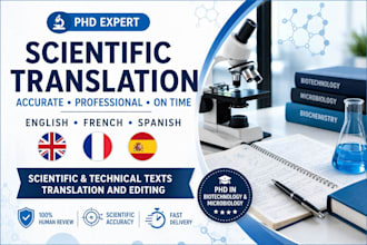 scientific and technical texts translation and editing