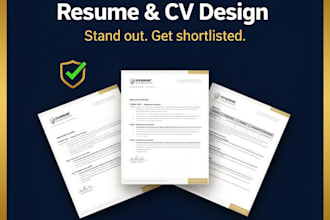 design a professional ats friendly CV and resume