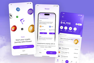 develop fintech app crypto wallet app blockchain money transfer app trading app