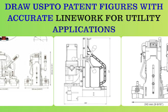 draw uspto patent figures with accurate linework for utility applications