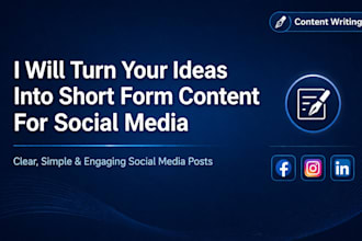 turn your ideas into short form content for social media