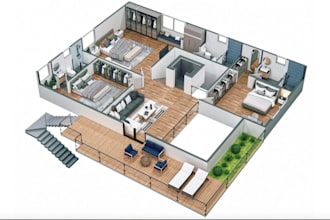 model 3d floor plan rendering,house interior,apartment design,architectural plan