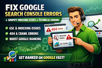 fix google search console errors, shopify SEO indexing issues and gsc errors