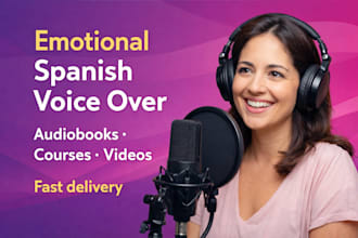 record emotional spanish voice overs