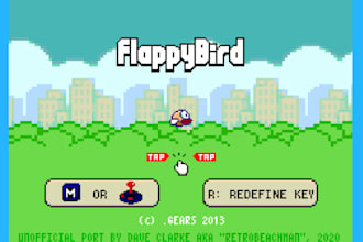 create a smooth custom 2d flappy bird game in godot
