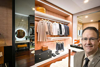design and render 3d walk in closets, cabinets, wardrobes and ikea