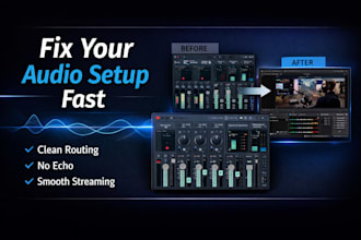 fix obs goxlr voicemeeter audio for clean streaming for streamers
