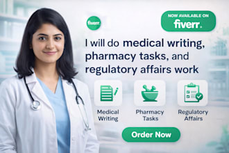 do medical writing, pharmacy tasks, and regulatory affairs work