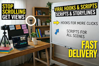 write viral hooks and scripts for social media videos