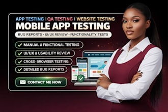 app testing QA testing website testing mobile app testing bugs ui ux testing