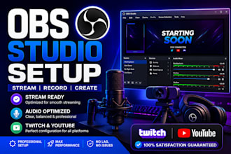 setup obs studio for streaming recording and content creation