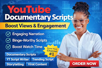 write youtube documentary scripts that boost views and engagement