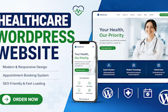 design medical clinic and dental website in wordpress