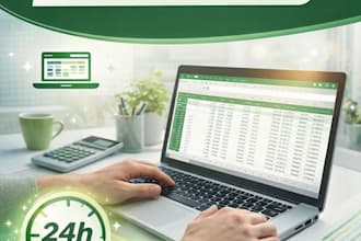 do PDF to excel converstion and manual typing work