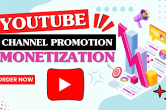 organically promote youtube video and channel for monetization