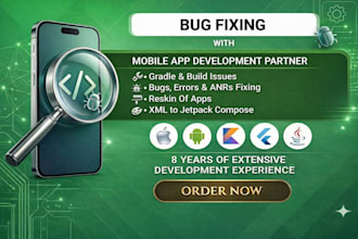 debug, fix crashes, errors and optimize your flutter or android mobile app