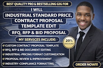industrial standard price, contract proposal template edit rfq, rfp bid proposal