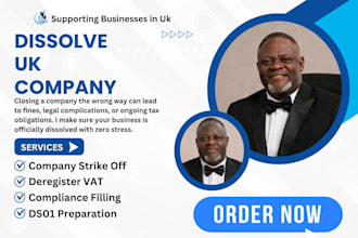 dissolve UK company, strike off ltd, close companies house