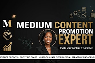 organic medium article promotion,medium followers,clap, engagement,wide audience
