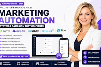do klaviyo mautice kvcore bitrix24 flow automation marketing campaign system