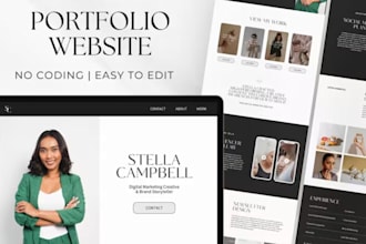 create portfolio websites for photography videography creative
