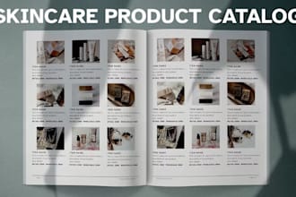 design sales b2b product brochure lookbook catalog for medspa clinic and spa