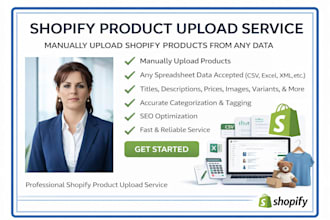 manually upload shopify products from any data