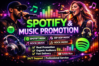 do spotify hip hop rap music promotion, spotify album promo to spotify listeners