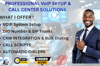 build your call center with voip, CRM and bulk dialing