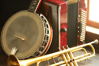 record live mandolin, trumpet, banjo or accordion for your music project