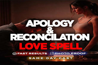 apology and reconciliation love spell make them regret losing you and come back